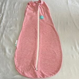 Ergo Pouch Pink Sleep Sack/Pod with 2-way zipper & Cozy stretch Texture. 0.2 TOG